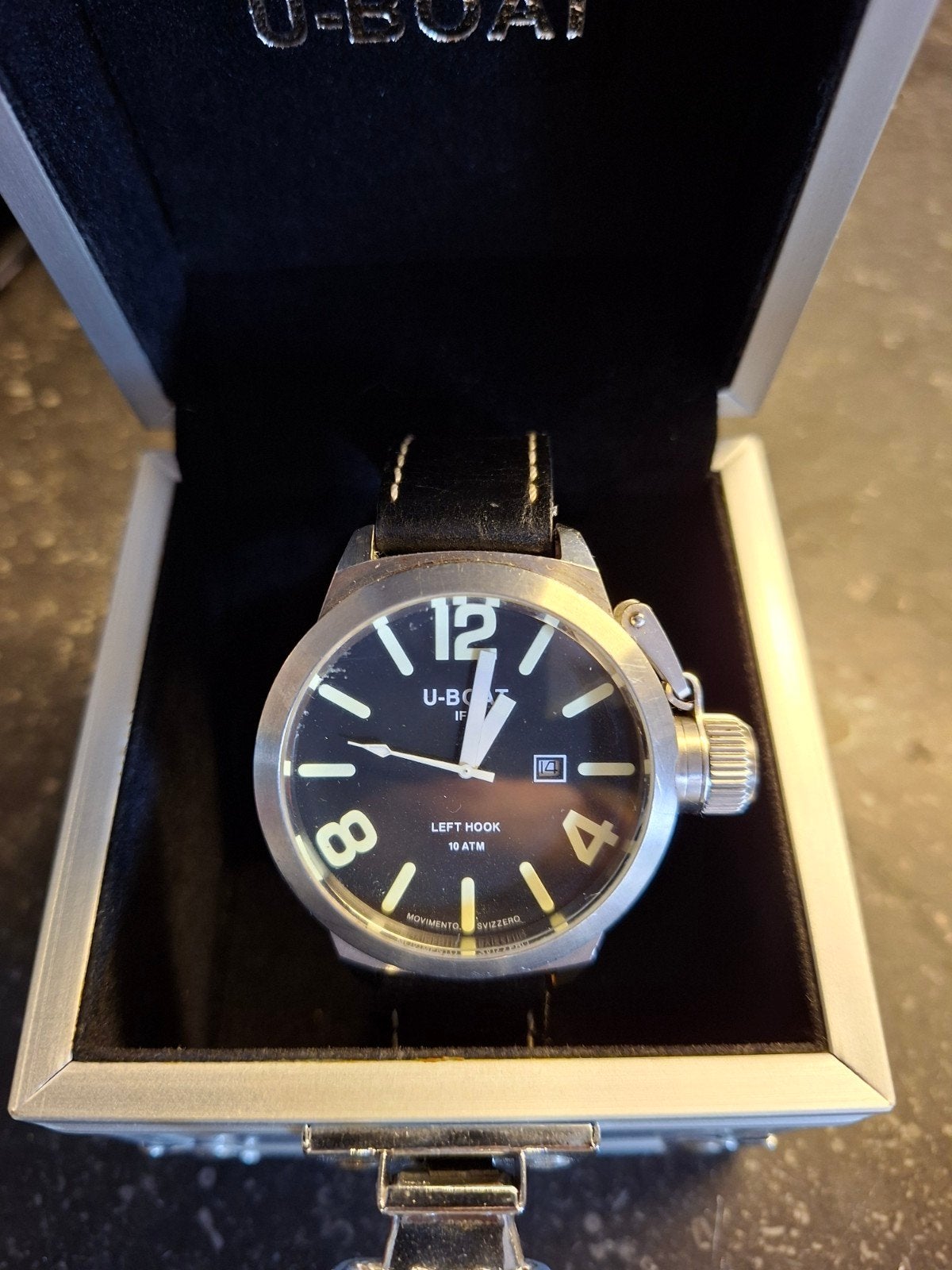 U-boat, Overige merken, Leer, Staal, Polshorloge