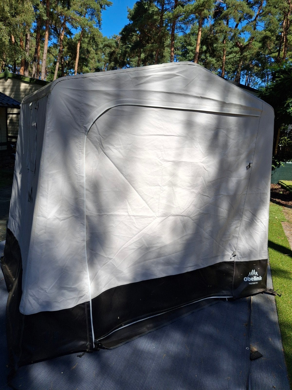 vrijstaande pvc tent met vaste vloer, Ophalen, Zo goed als nieuw