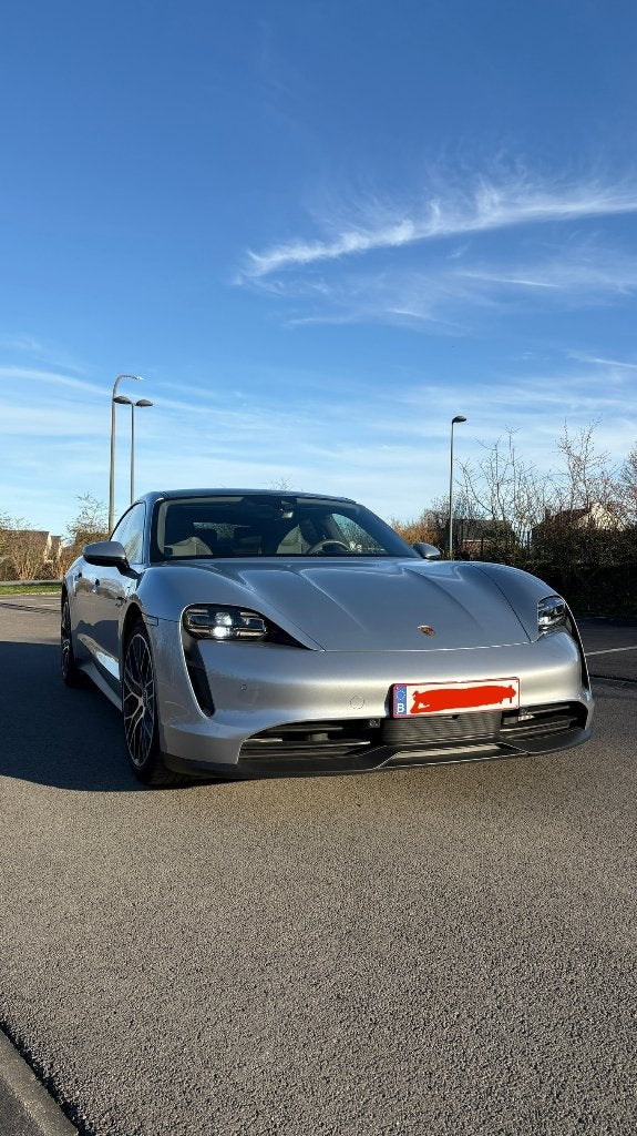 Porsche Taycan 2S, état impeccable, 30.000km !, Autos, Cuir, Argent ou Gris, Achat, Noir