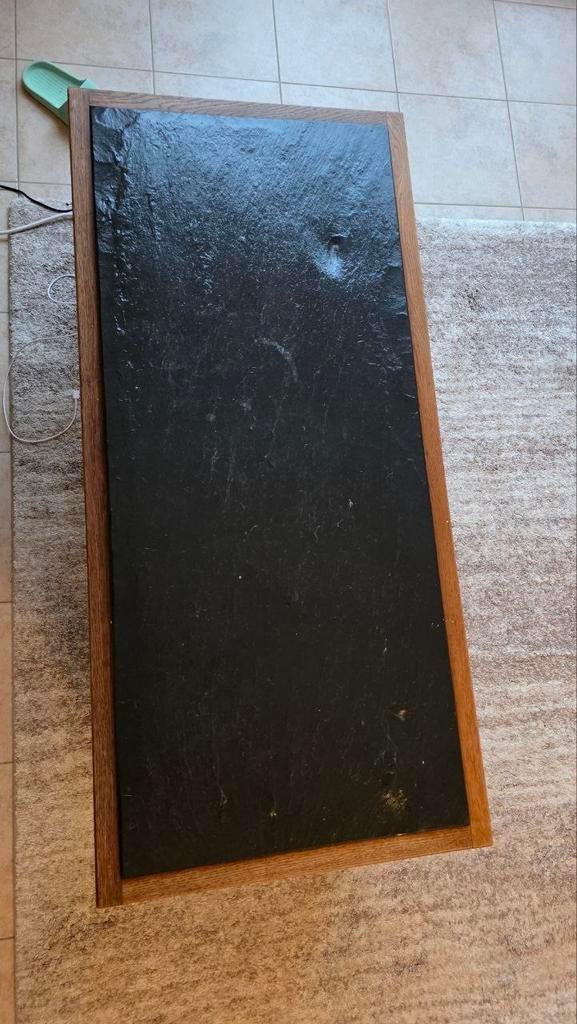 Salontafel met zwarte stenen blad, Huis en Inrichting, Ophalen, Zo goed als nieuw