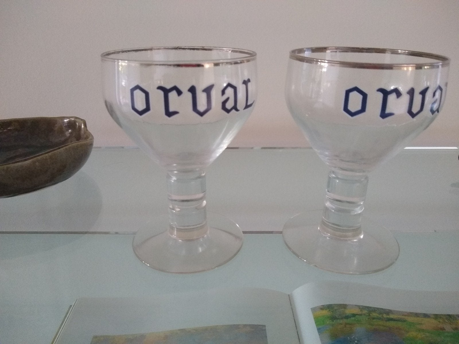 ORVAL bierglazen, Ophalen