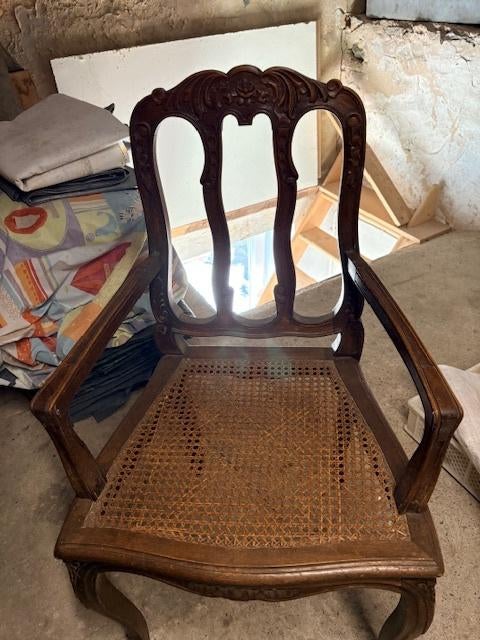 Chaise et fauteuil en chêne canné, Enlèvement