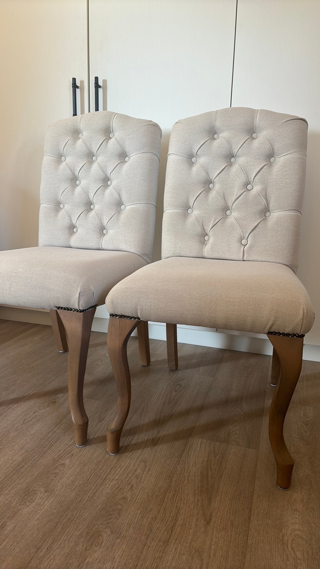 Twee brocante stoelen, Enlèvement, Comme neuf, Deux