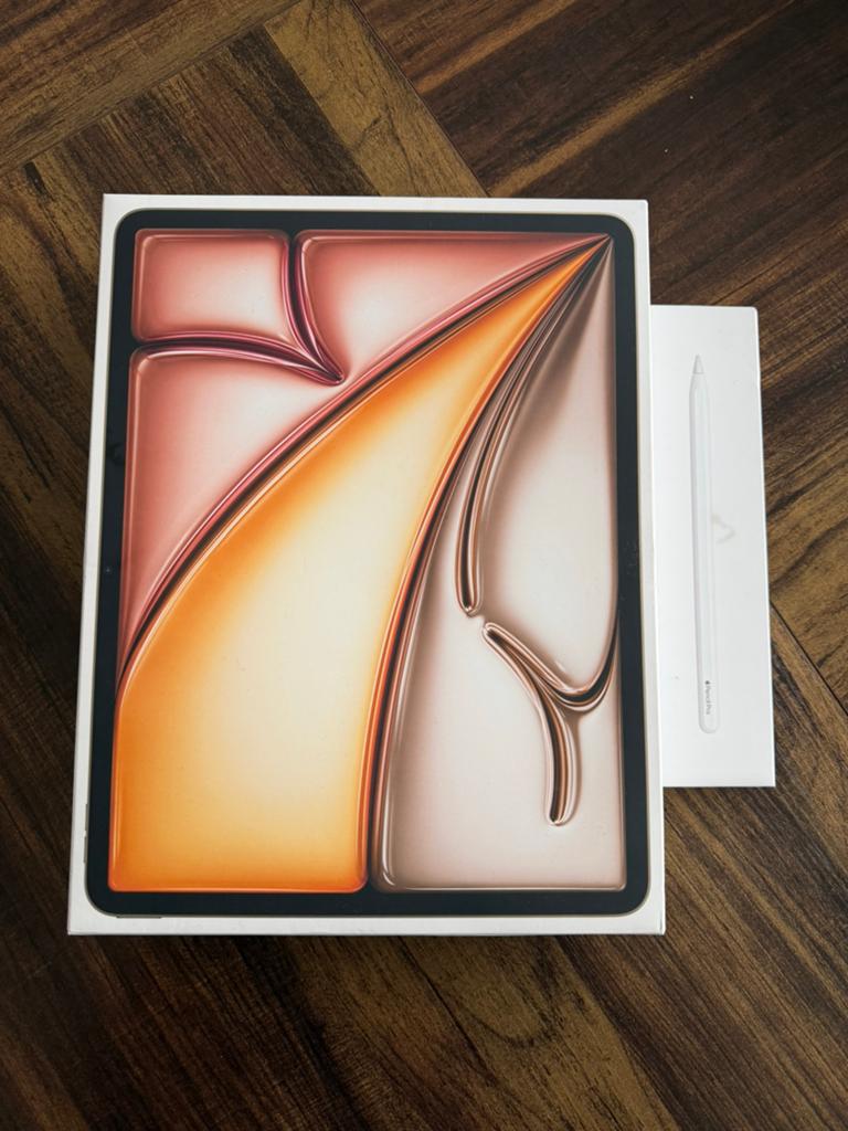 iPad Air 13” M3 256GB + Apple Pencil Pro | Perfecte staat, Ophalen, Apple iPad