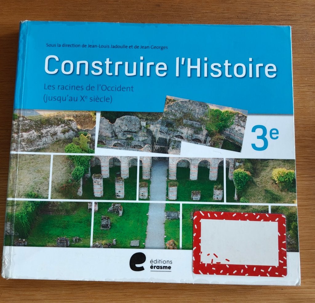Construire l'histoire 3ème, Livres, Histoire, Editions erasme, Comme neuf, Enlèvement