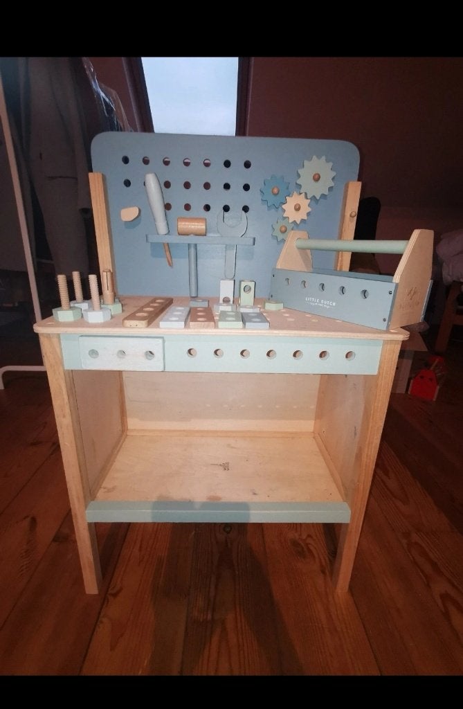 **Little Dutch Houten Werkbank - Compleet met Accessoires**, Ophalen, Gebruikt