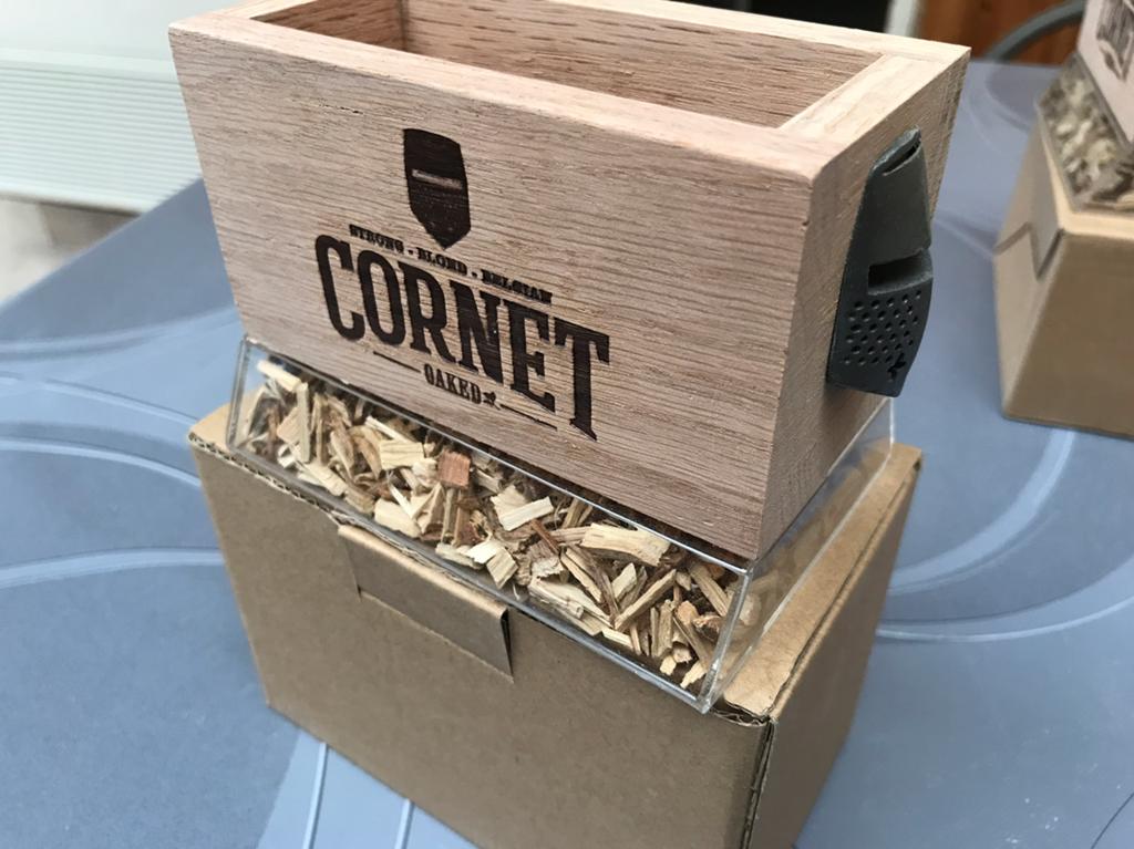 Cornet oaked bierkaarthouders,4 voor12€, Verzamelen, Ophalen of Verzenden, Nieuw, Overige typen