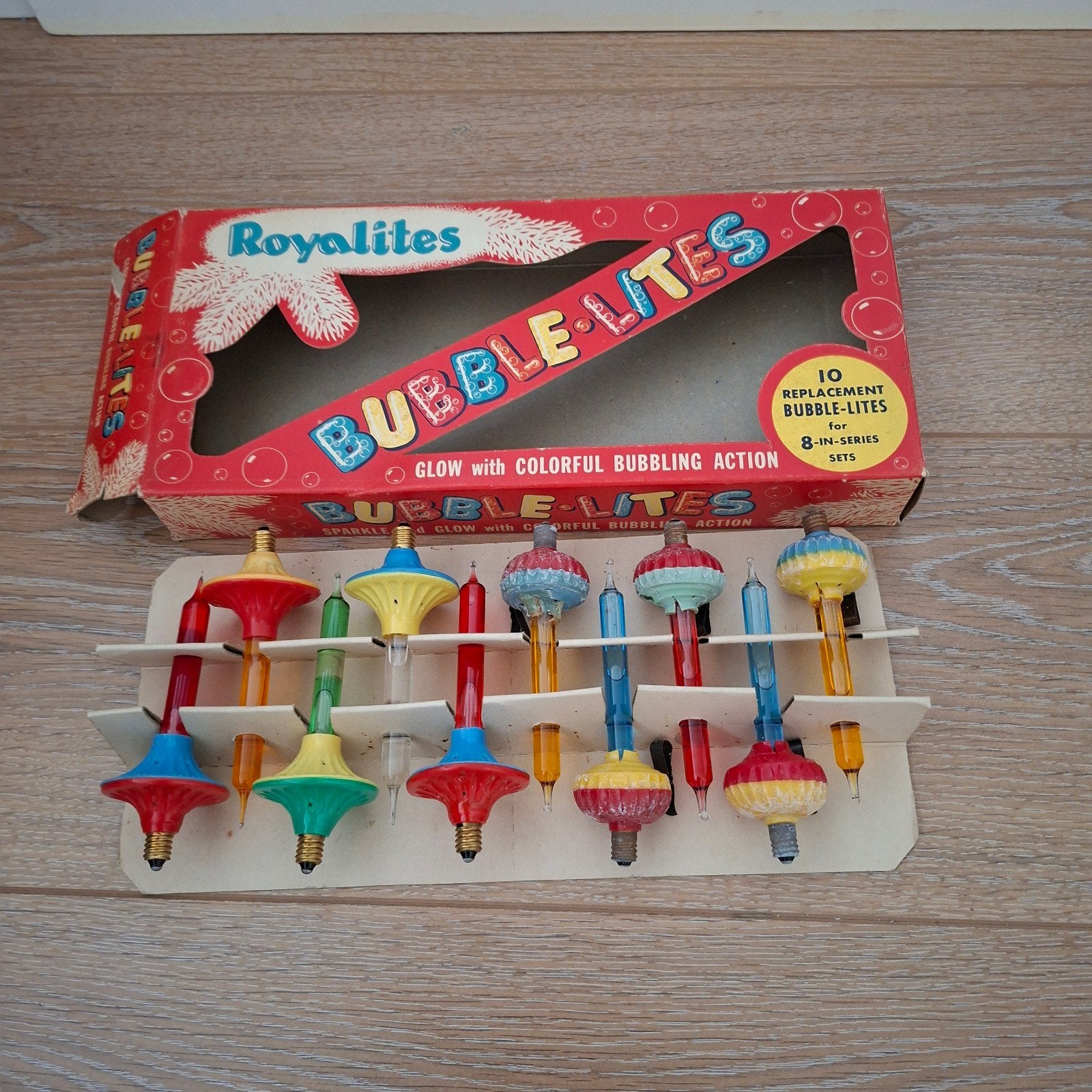 origineel doosje met oude werkende bubble lites, Ophalen of Verzenden, Gebruikt