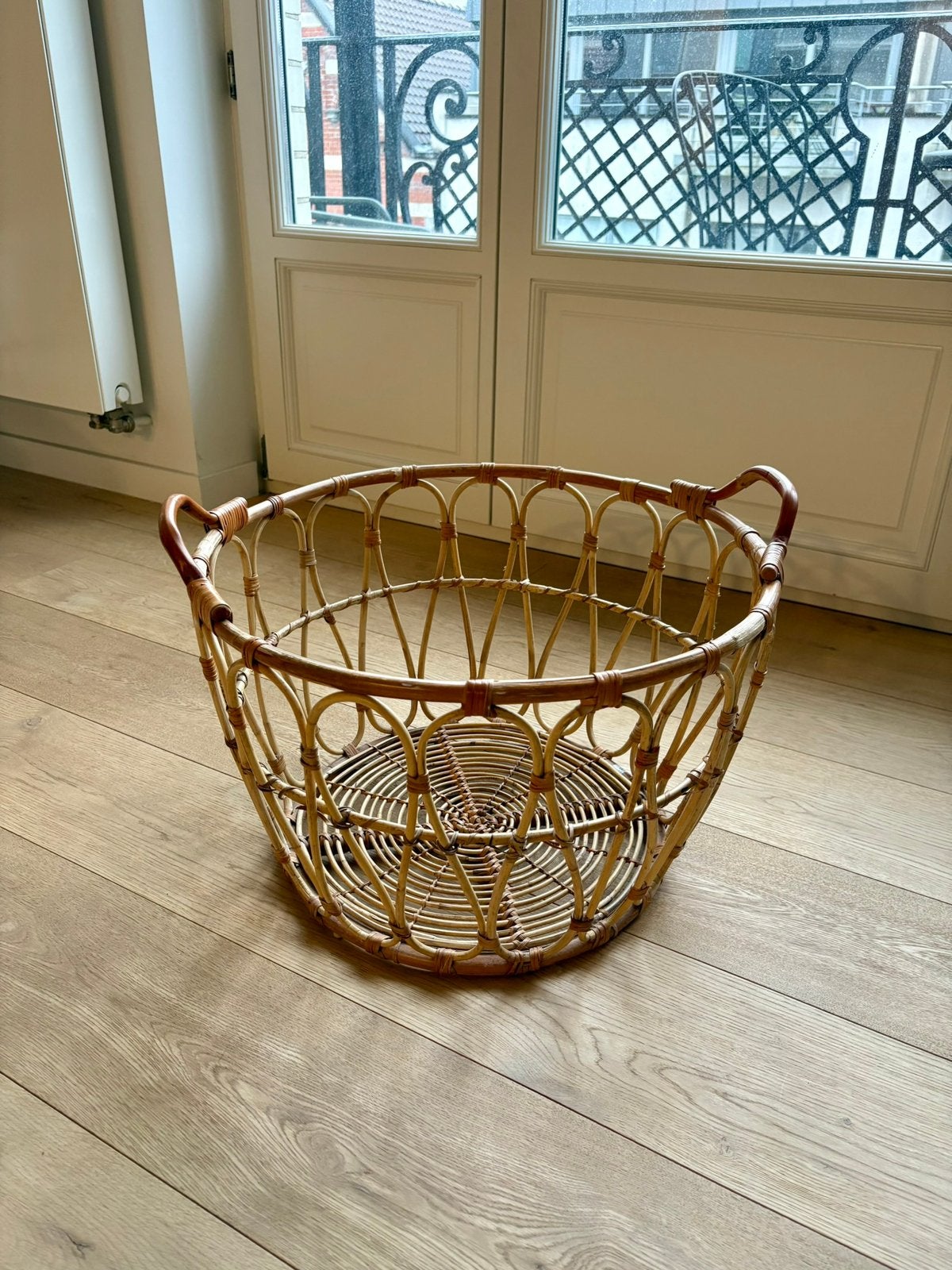 IKEA SNIDAD Panier tressé en rotin/Gevlochten rotan, Ophalen, Overige materialen, Mand, Rond