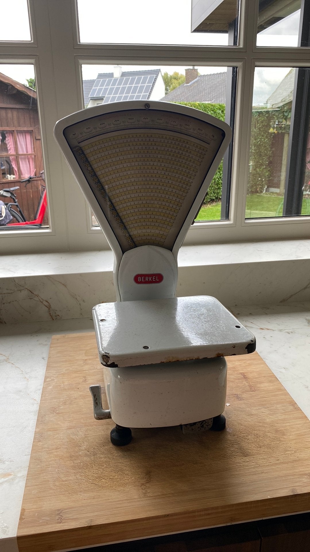 Oude weegschaal berkel, Antiek en Kunst, Ophalen