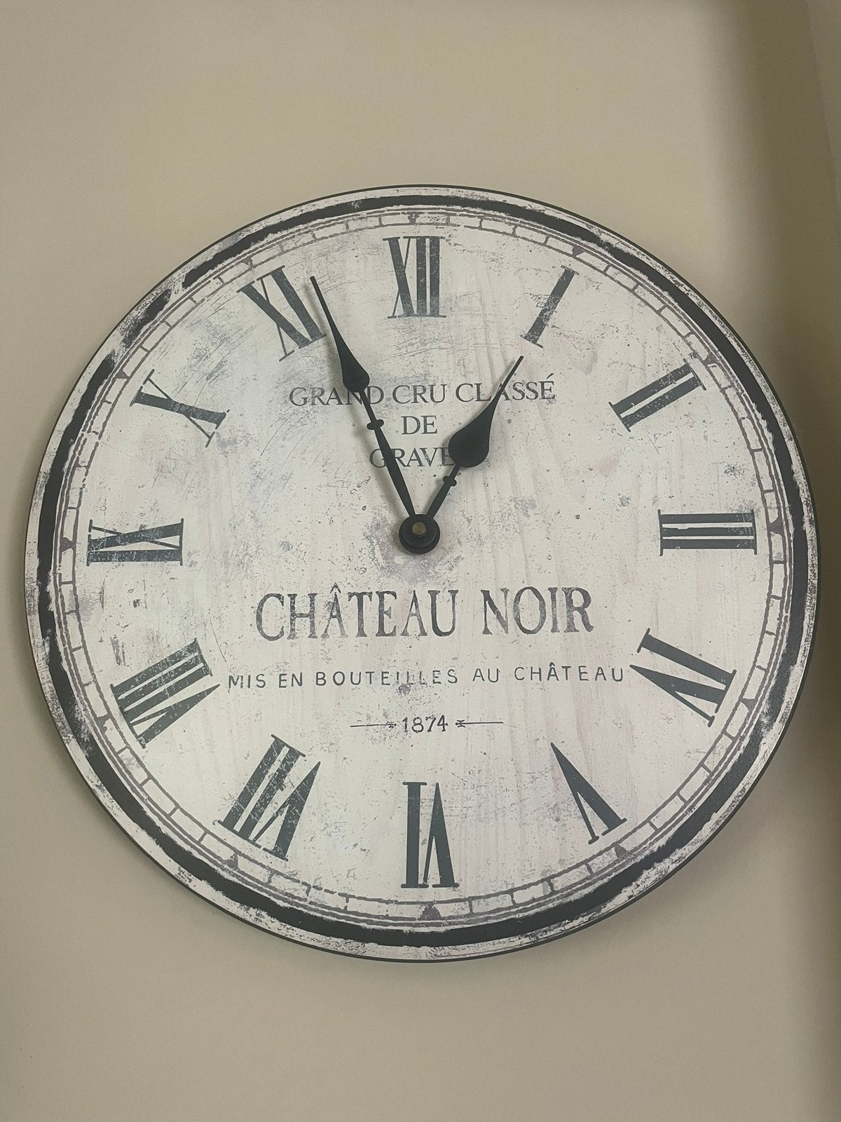 Wandklok Landelijk, Maison & Meubles, Accessoires pour la Maison | Horloges, Campagne, Enlèvement, Comme neuf, Horloge murale