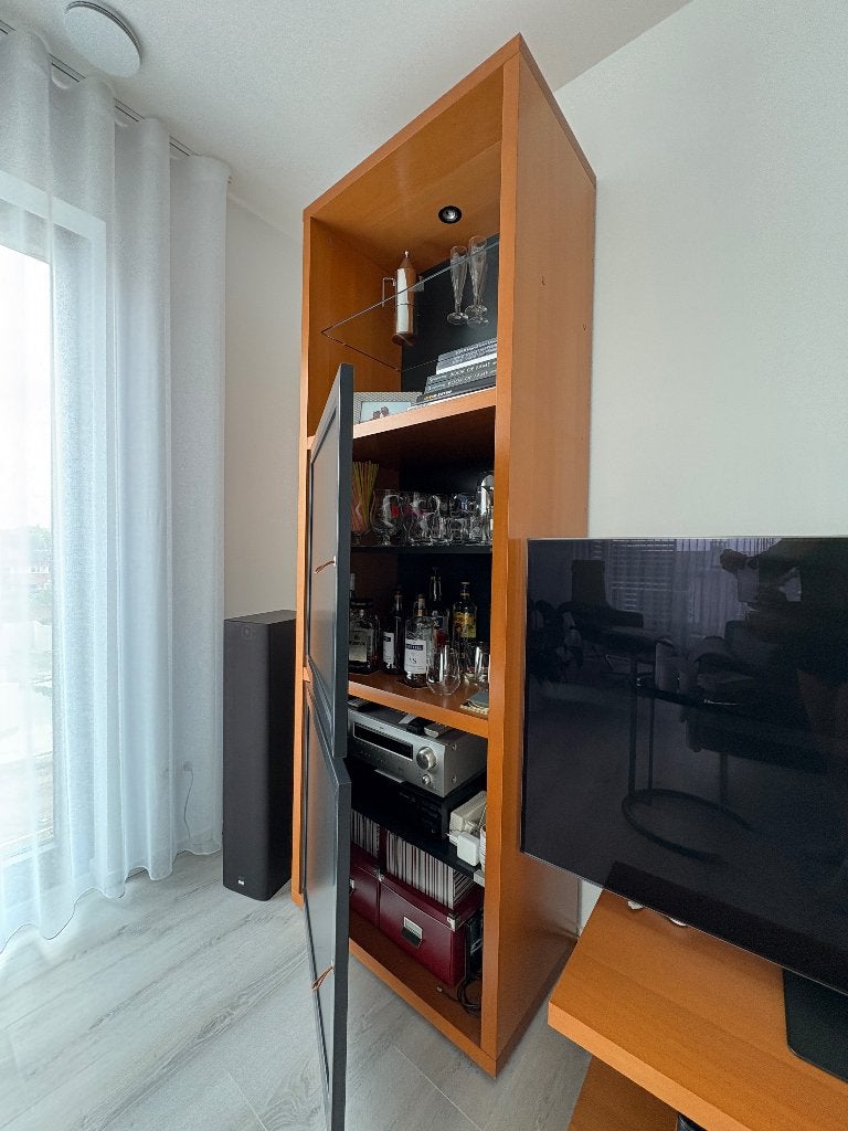 TV kast - wandmeubel, Ophalen, Overige materialen, 200 cm of meer, Zo goed als nieuw