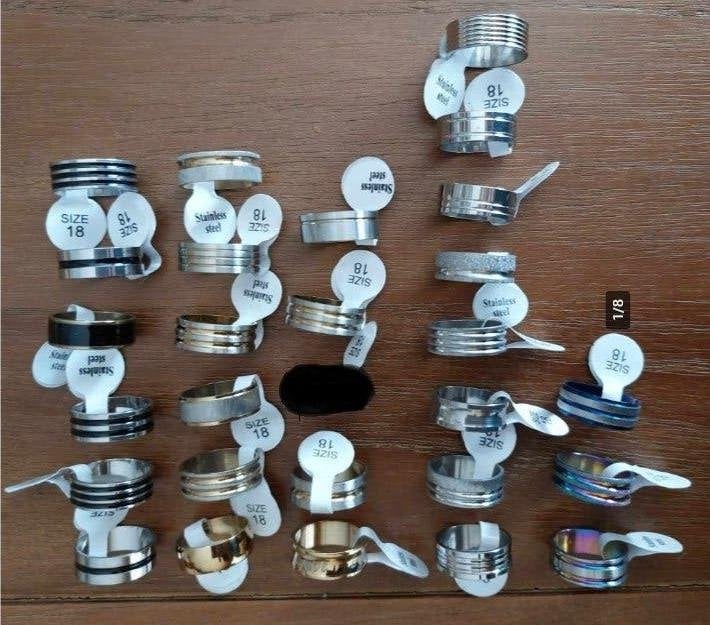 Ringen maat 18, Handtassen en Accessoires, Overige materialen, Overige kleuren, Nieuw, Ophalen of Verzenden