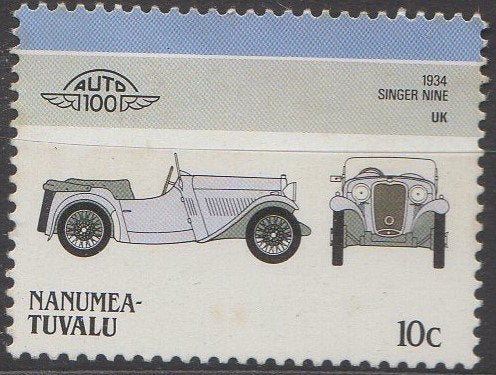 Nanumea Tuvalu - Singer Nine 1934 - 1984, Timbres & Monnaies, Enlèvement ou Envoi, Non oblitéré