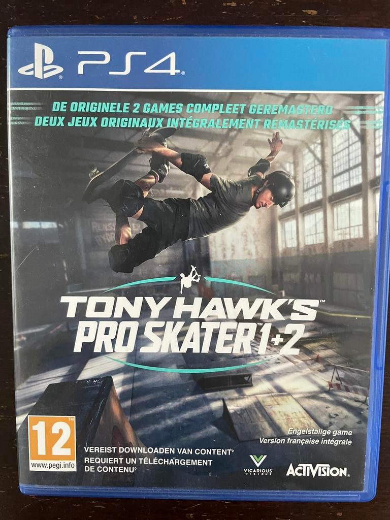 Tony hawk’s pro skater 1+2 ps4, Enlèvement, Comme neuf