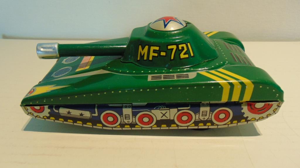 Blikken Licht Tank MF 721 - 60s, Verzamelen, Ophalen of Verzenden, Gebruikt