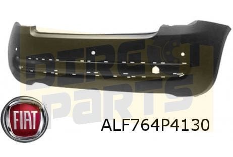 Fiat 500 (7/12-10/15) achterbumper (te spuiten) (bij 3 senso, -, Verzenden, -, Nieuw