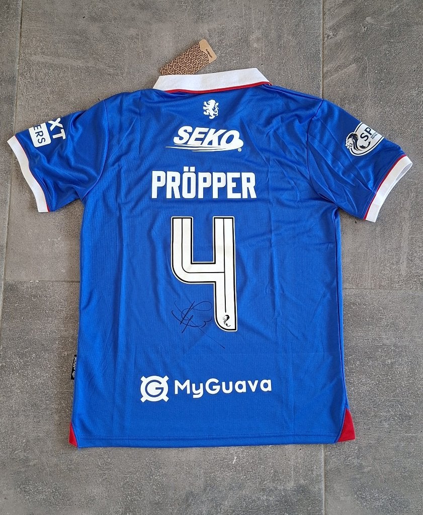 Shirt met handtekening; Robin Propper # Glasgow Rangers, Verzenden, Nieuw, Shirt