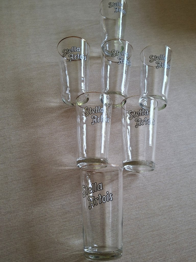 6 Stella glazen, Ophalen