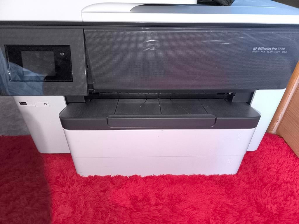 Defect HP OfficeJet Pro 7740 A3 printer scanner fax duplex, Computers en Software, Printers, All-in-one, Inkjetprinter, Faxen