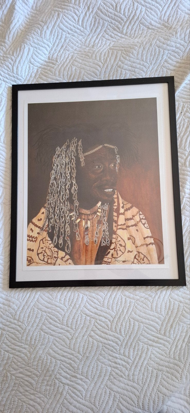 Afrikaanse kunst, Antiek en Kunst, Ophalen, Print, Print/reproductie, Achter glas