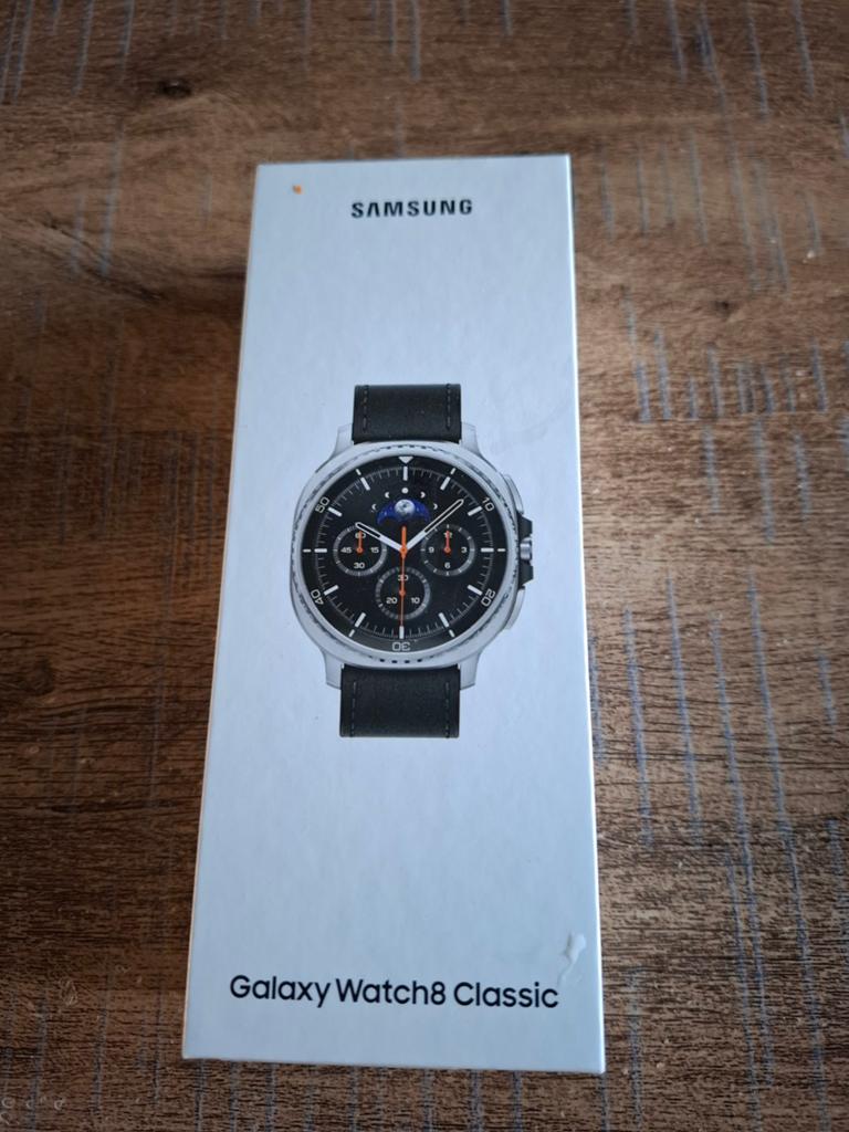Samsung Galaxy Watch8 Classic - smartwatch - 46mm - Black, Handtassen en Accessoires, Smartwatches, Ophalen