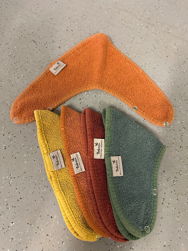 5x Slabbetjes Timboo, Enfants & Bébés, Accessoires de mode pour bébé, Enlèvement, Utilisé