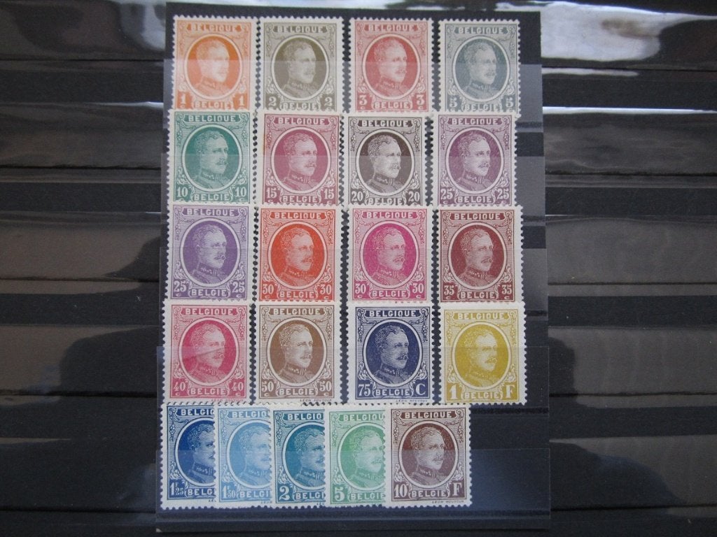 Timbres Belgique - N190 à 210 (x) - 50,00Eur, Trace d'autocollant, Enlèvement ou Envoi, Non oblitéré, Timbre-poste