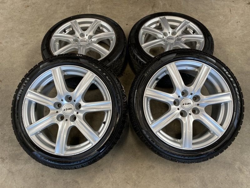 17 inch Rial velgen + winterbanden BMW 1 serie, Pneus et Jantes, Pneus hiver, -, 205 mm