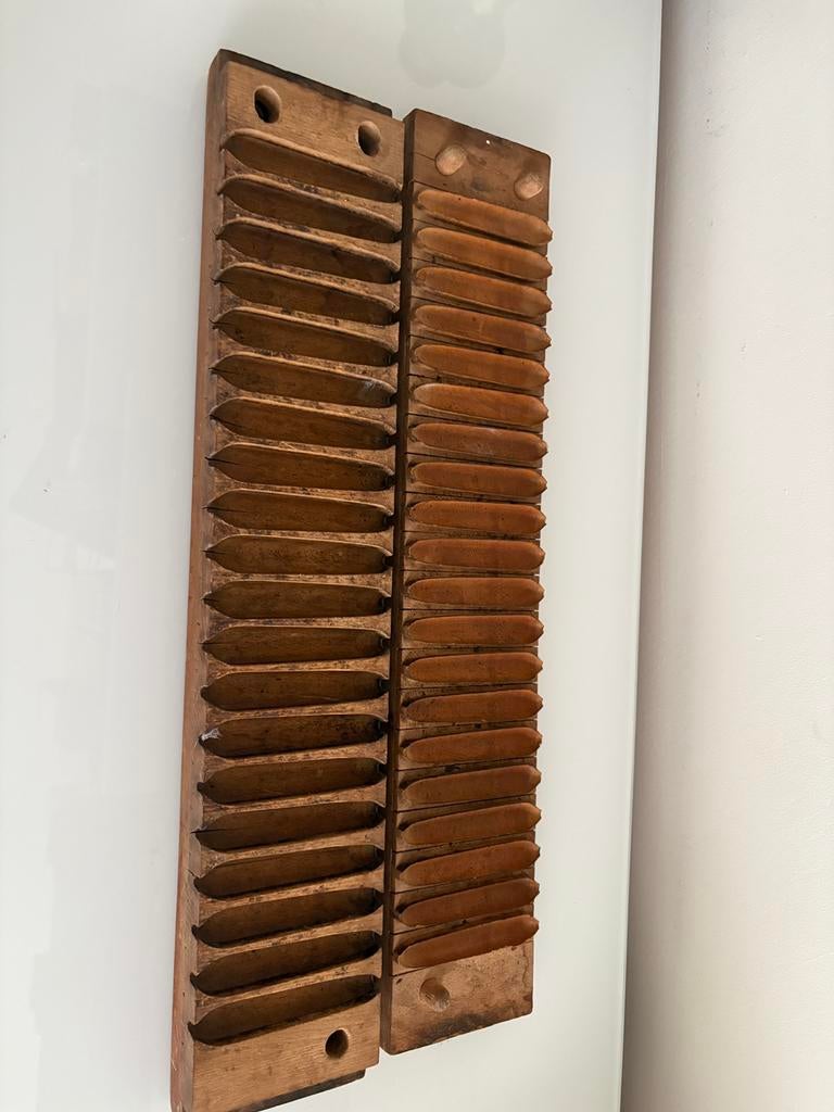 Oude houten sigarenmal / cigar mold – decoratief, Ophalen