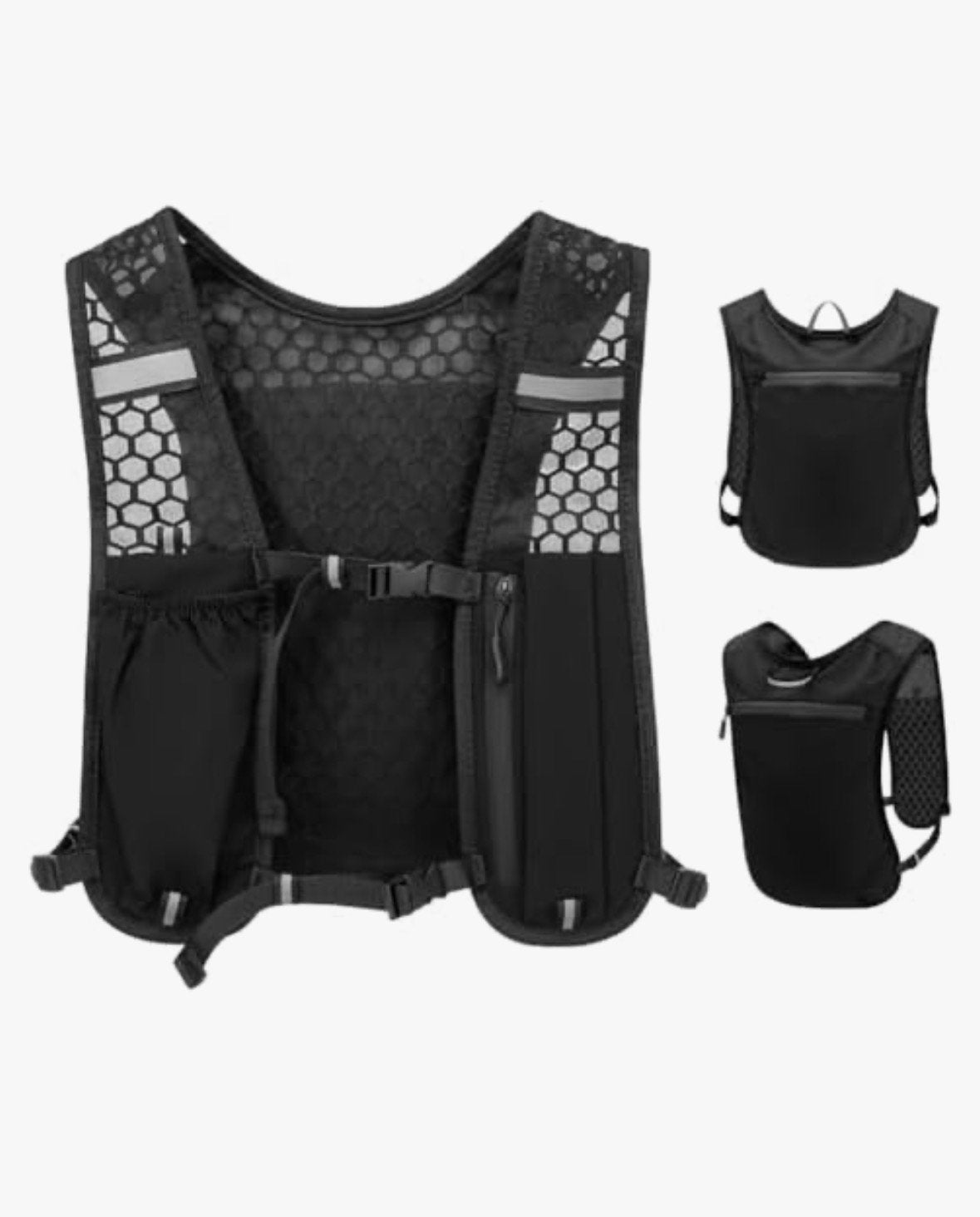 Hardloopvest met reflecterende strips en opbergruimte, Overige merken, Verzenden, Nieuw, Kleding