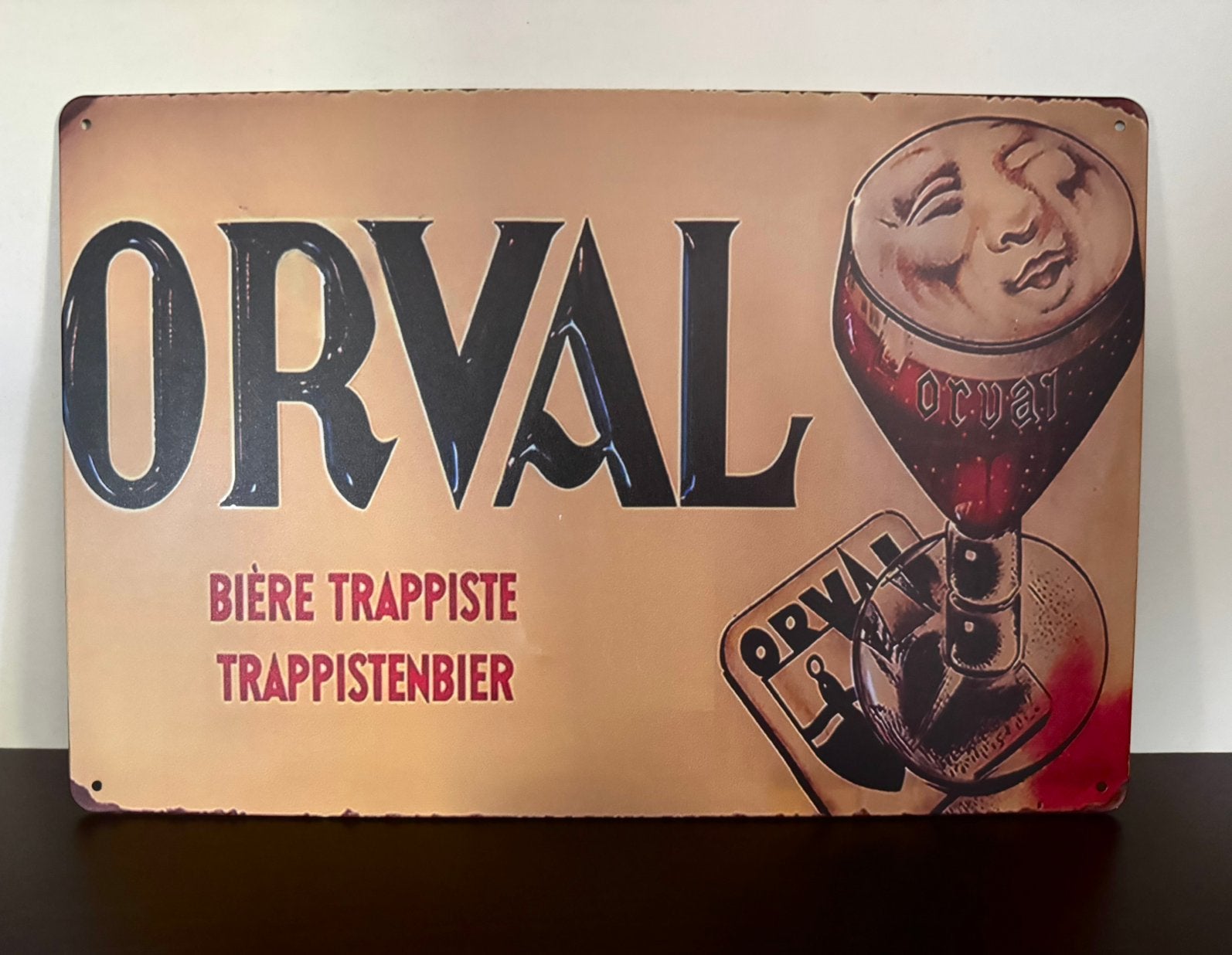 Metalen reclamebord Orval, Verzamelen, Ophalen of Verzenden, Nieuw, Reclamebord, Plaat of Schild