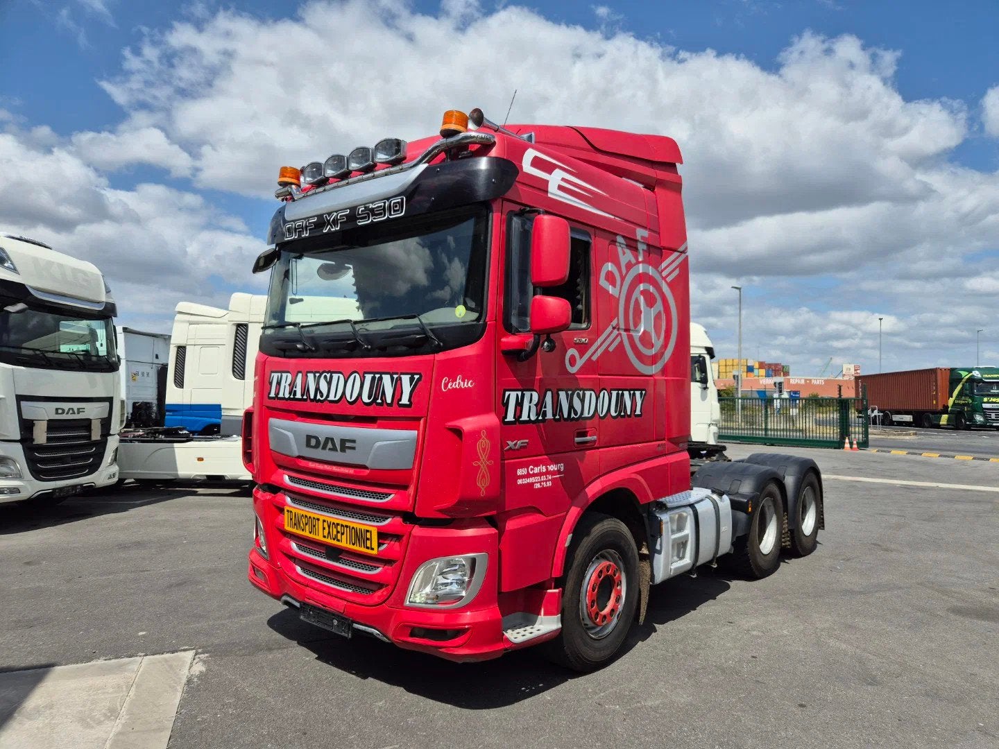 DAF XF 530 FTT SPACE CAB ZF INTARDER, Autos, Camions, Rouge, Achat, Entreprise, Diesel