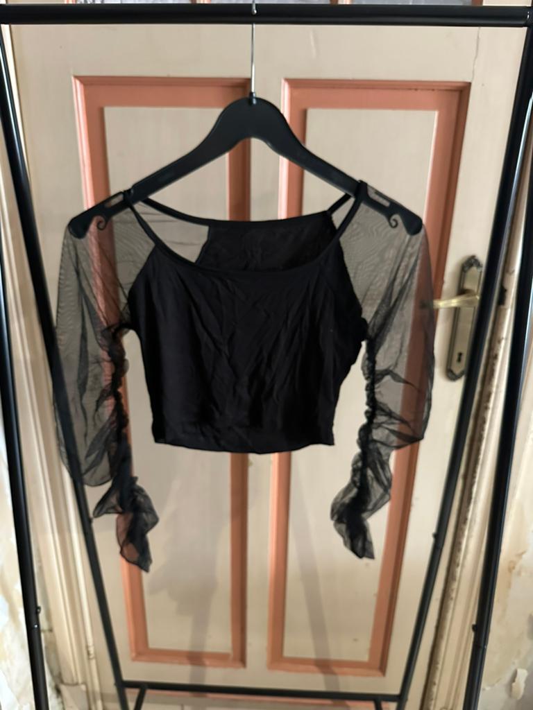 Zwart topje, Kleding | Dames, Topjes, Zwart, Zo goed als nieuw, Lange mouw, Ophalen
