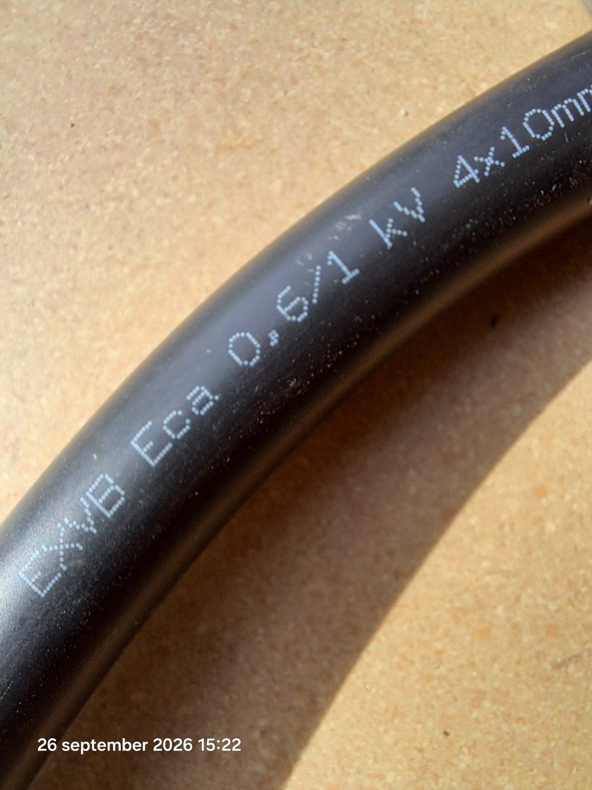 Câble EXVB 4 x 10 mm², Enlèvement ou Envoi, Neuf, Autres marques, Câble ou Fil électrique