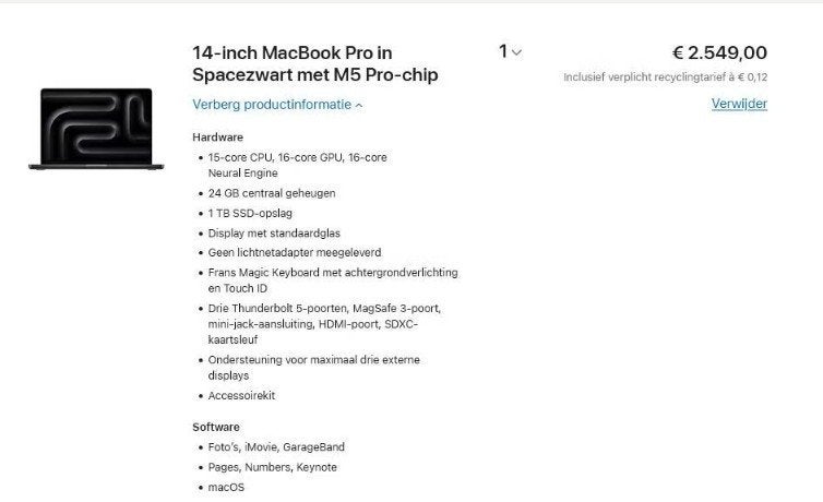 NOUVEAU MacBook QWERTZU 14 pouces, Enlèvement, Neuf, MacBook