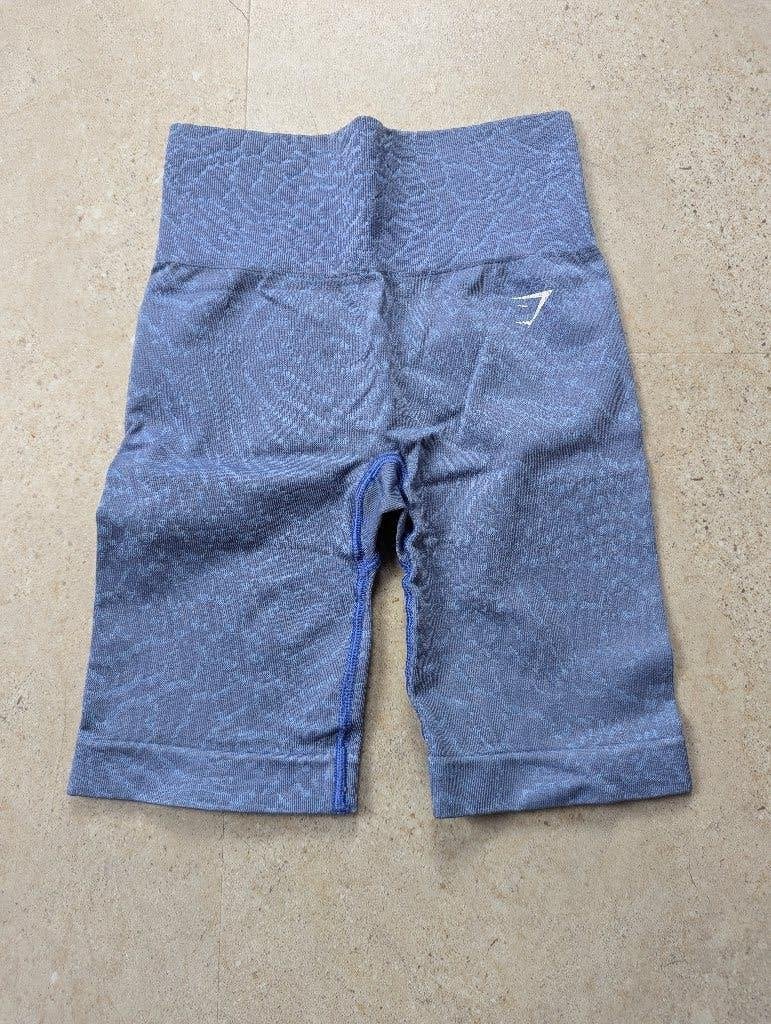 Blauwe korte broek van Gymshark, Kleding | Dames, Sportkleding, Fitness of Aerobics, Maat 34 (XS) of kleiner, Gedragen, Gymshark