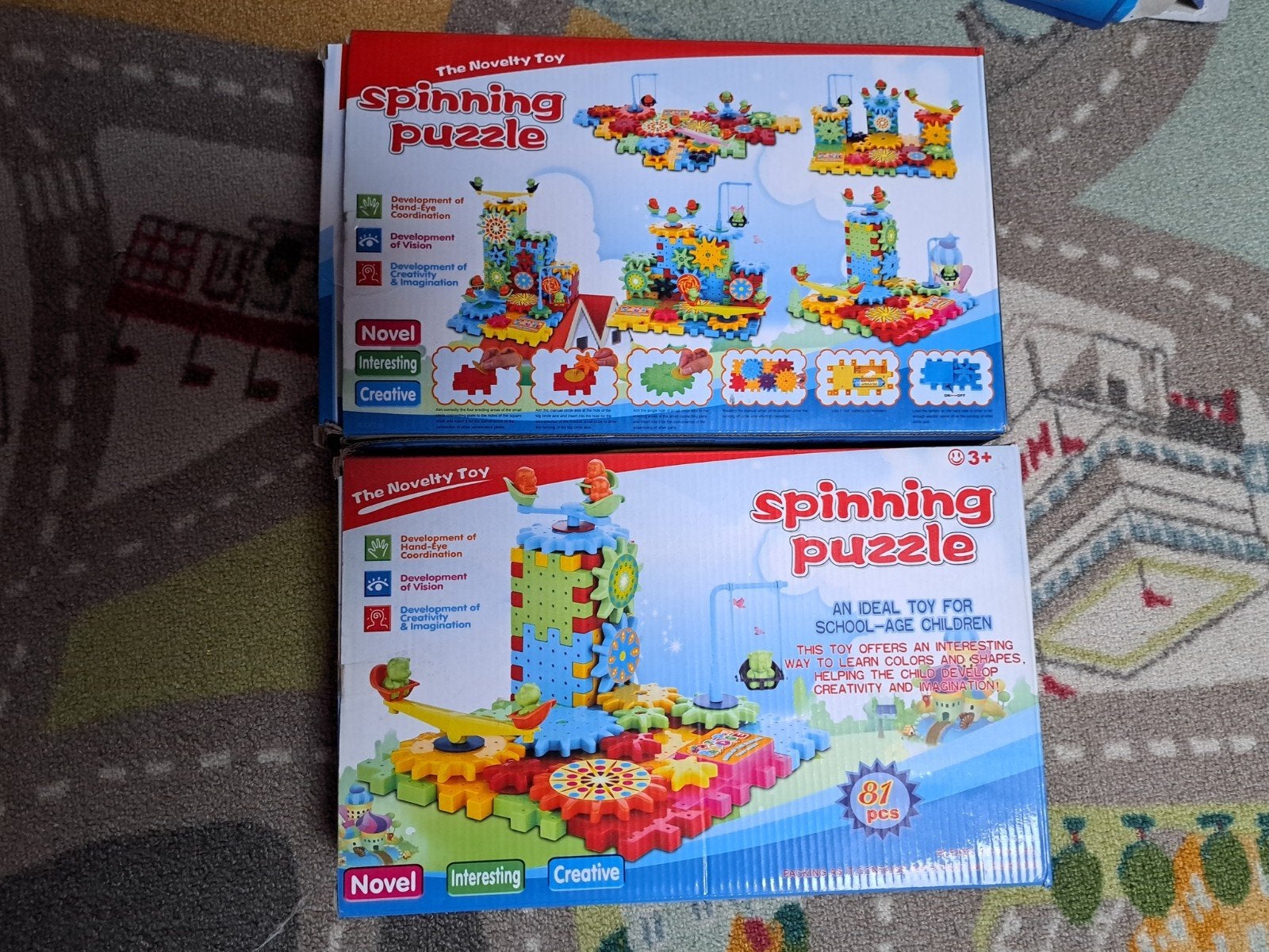 lot spinning puzzle, Enlèvement
