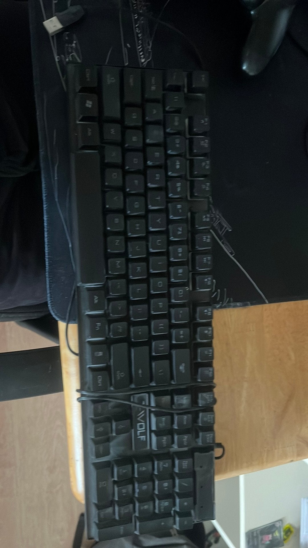 T-wolf toetsenbord, Gaming toetsenbord, Azerty, Ophalen of Verzenden, Zo goed als nieuw