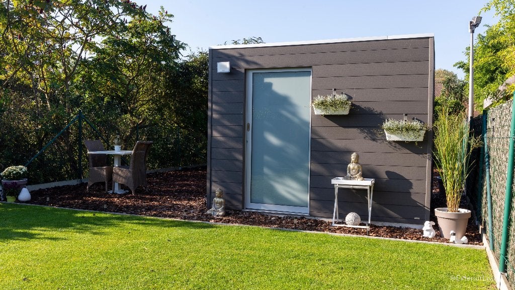 Abri de jardin Sleek Box-WPC en différentes tailles standard, Envoi, Neuf