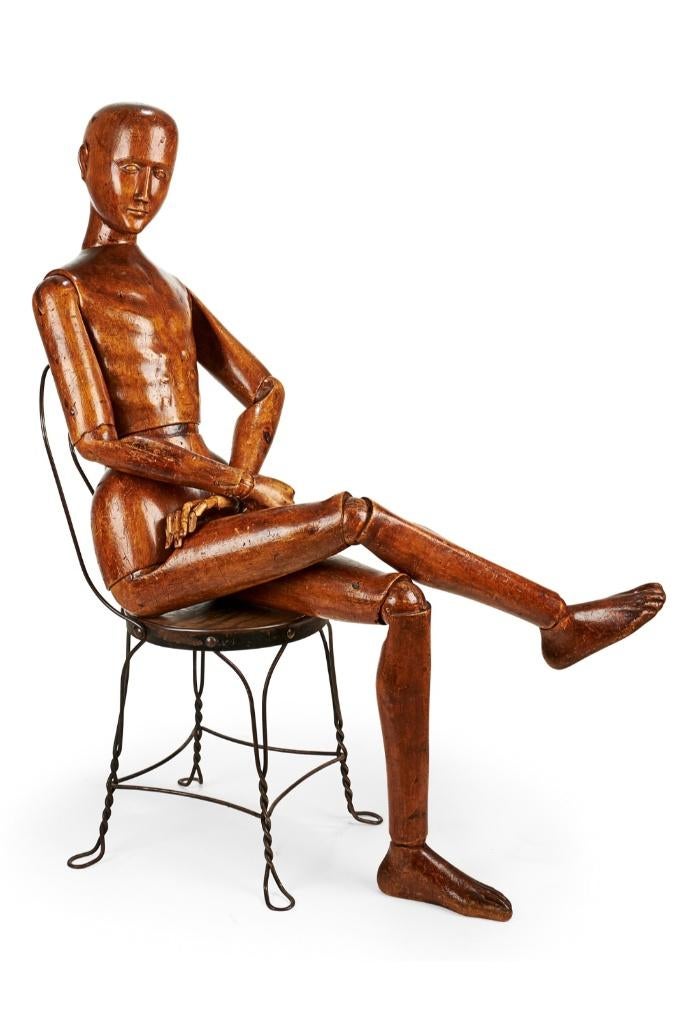 ! ! RECHERCHÉ : poupée mannequin ancienne en bois, peintre, Enlèvement ou Envoi