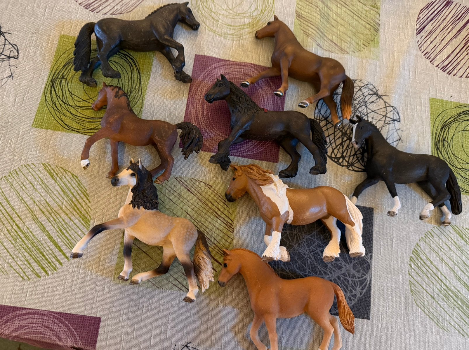 13 schleich paarden, Verzamelen, Ophalen of Verzenden, Zo goed als nieuw