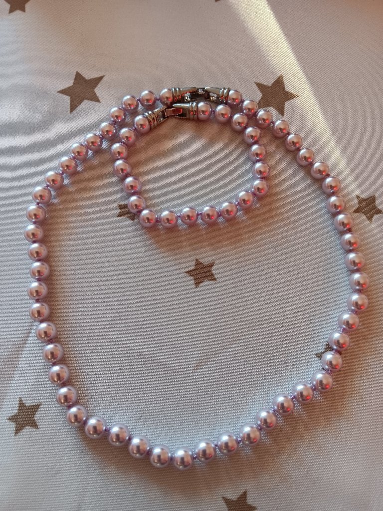 NIEUW armband en ketting, Enlèvement, Neuf, Rose