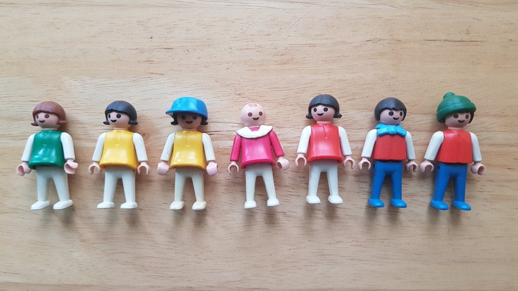 Lot de 7 Playmobil enfants de 1981, Ophalen, Losse onderdelen, Figuren