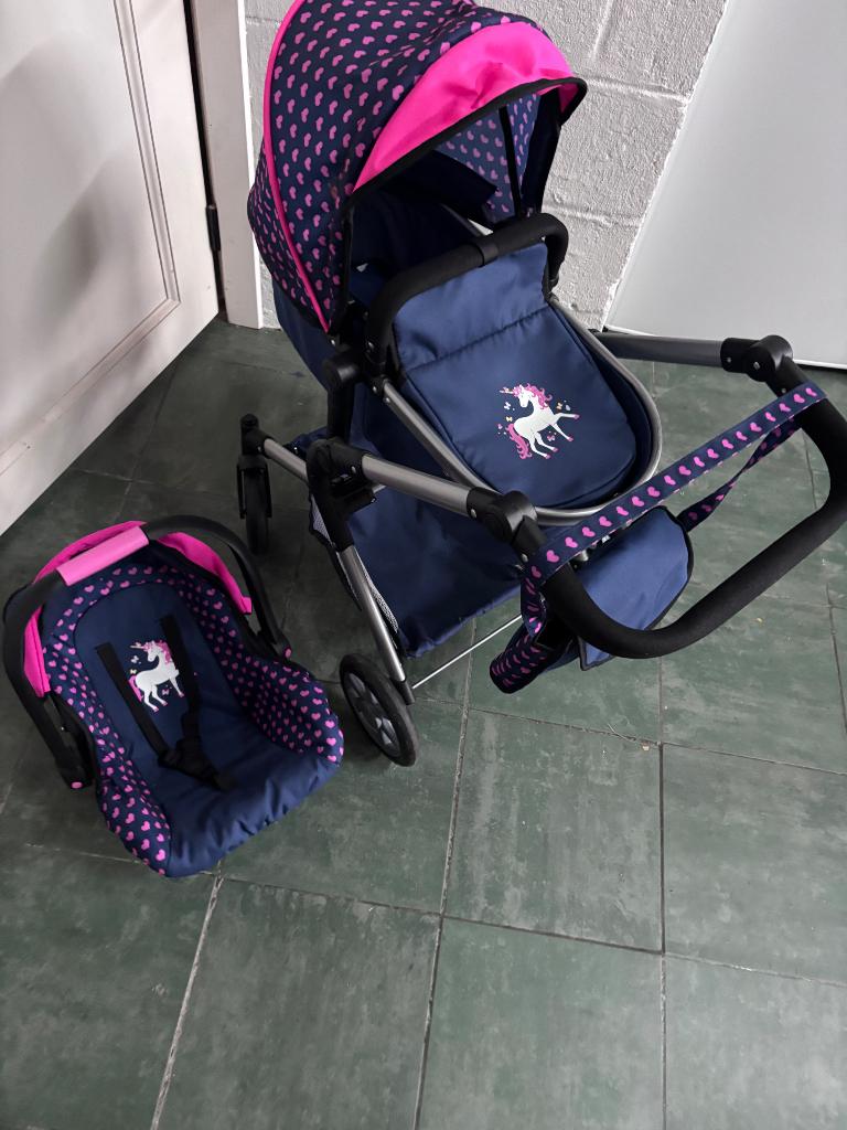 Poppenwagen + maxicosi, Kinderen en Baby's, Ophalen, Zo goed als nieuw, Babypop