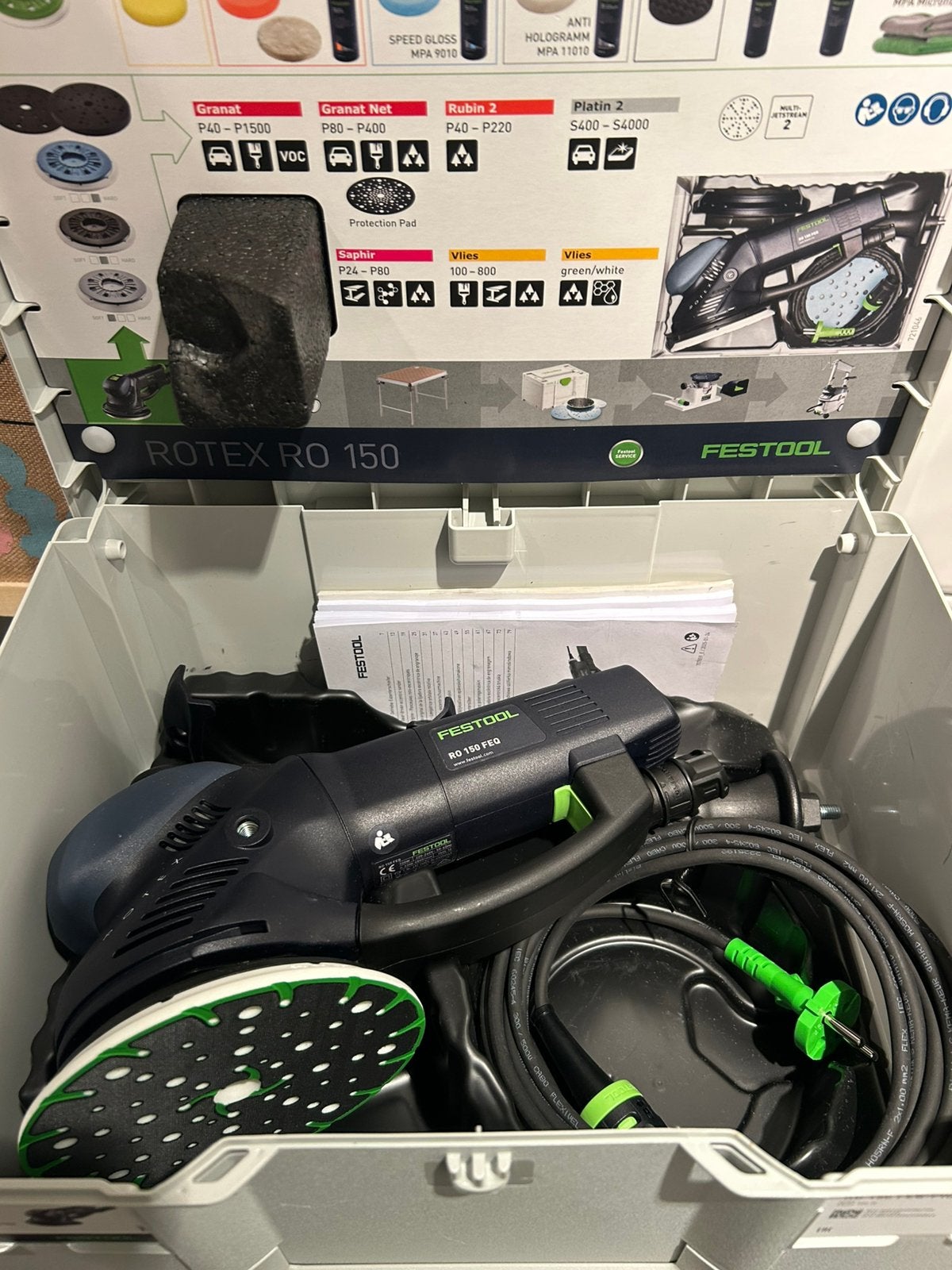 Festool RO 150 FEQ-Plus Rotex – Ponceuse – Neuve, Doe-het-zelf en Bouw, Ophalen of Verzenden, Nieuw