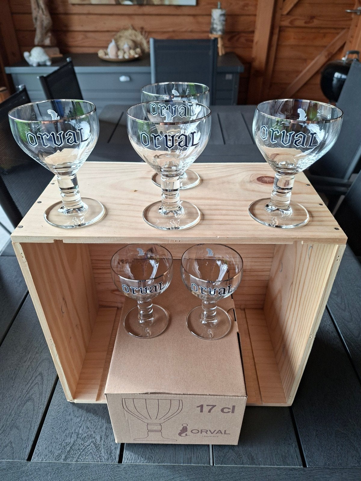 Orval 6 verres à bière 17cl Galopin, Collections, Enlèvement