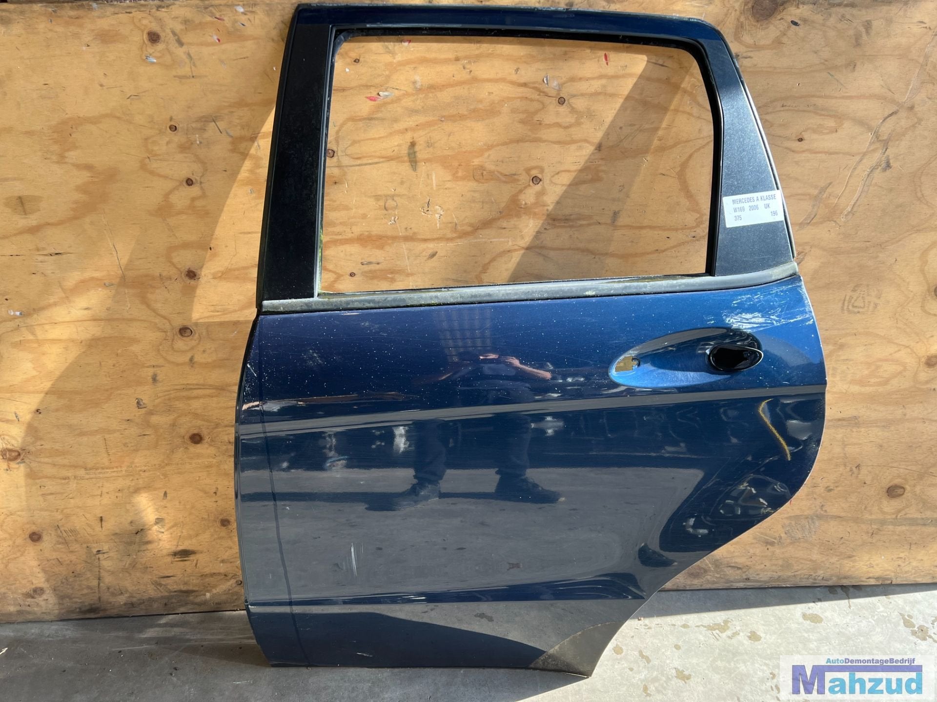 MERCEDES A KLASSE W169 Blauw 375 links achter deur 2004-2012, Gebruikt, Mercedes-Benz AG, Deur, Mercedes-Benz
