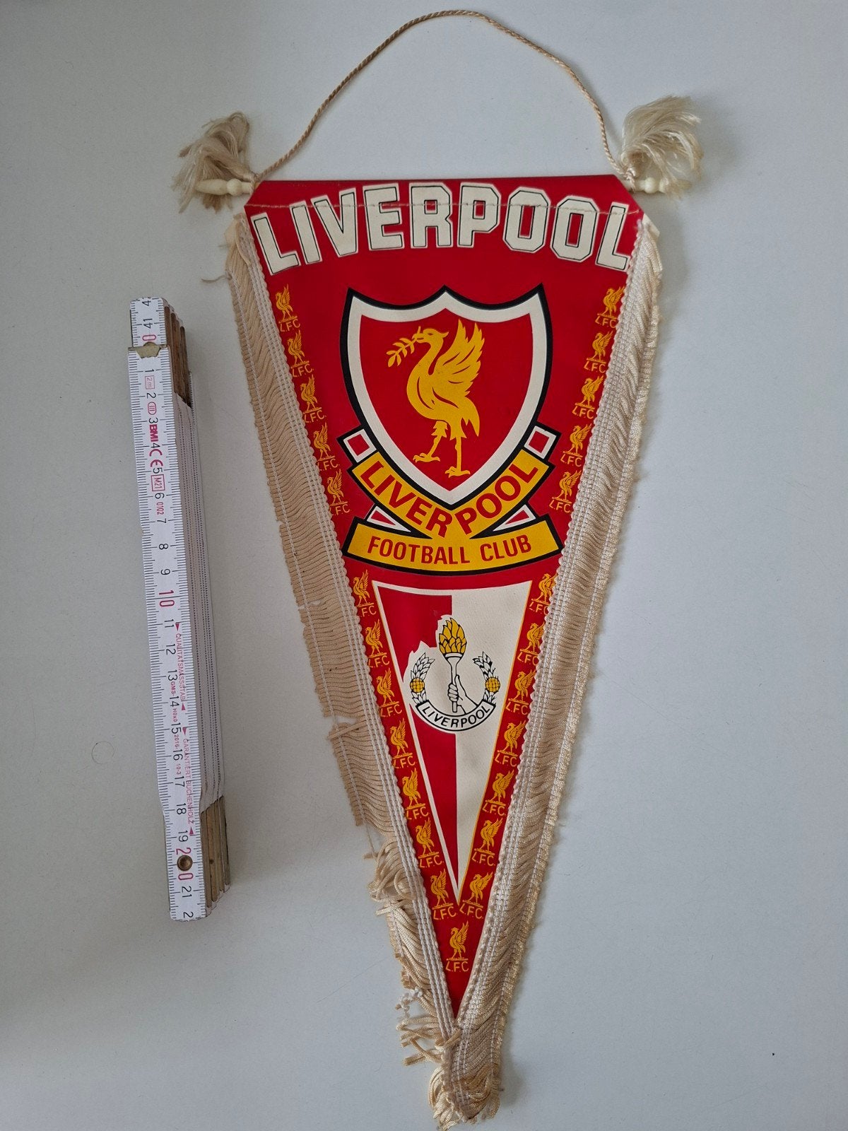 Liverpool FC vintage vaantje – retro supportersitem, Ophalen of Verzenden