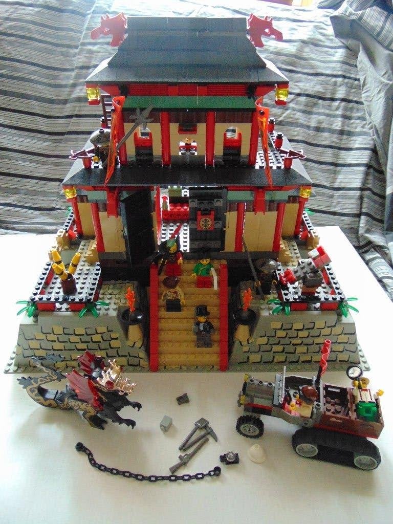 Lego 7419 Dragon Fortress, Expédition en Orient, Enlèvement ou Envoi, Lego, Ensemble complet, Utilisé